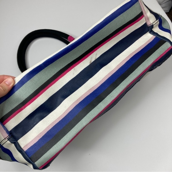 Fossil | Eliza Multi Color Stripe Tote Beach Bag - Picture 6 of 8